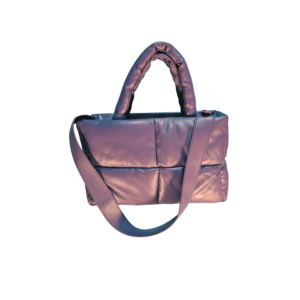 Cartera acolchonada morada