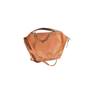 Cartera de cuero beige Velez