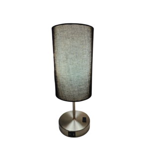 Set de 2 Lámparas de Mesa Touch con USB y Enchufe Integrado