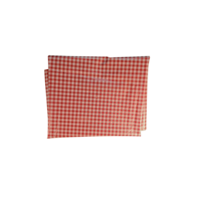 Mantel Plástico Cuadriculado – Color Rojo