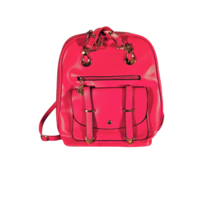 Mochila fuchsia con cierres dorados
