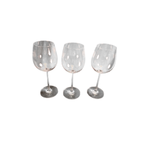 Set de Copas de Vino de Vidrio – 3 Piezas