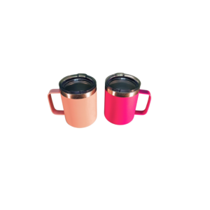 Set de Tazas Térmicas con Asa y Tapa – 2 Piezas