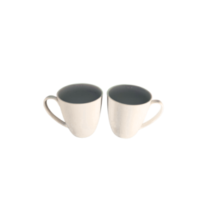 Set de Tazas de Cerámica Blancas – 2 Piezas