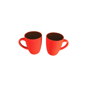 Set de Tazas de Cerámica Rojas – 2 Piezas